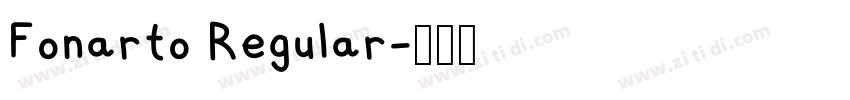 Fonarto Regular字体转换